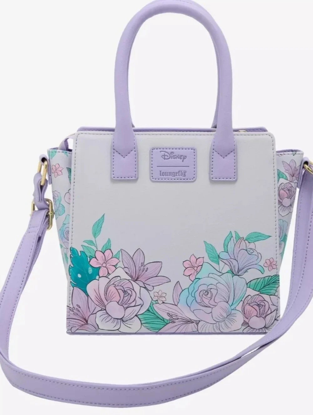 NWT Loungefly Disney Princess Jasmine Floral Mini Satchel Bag